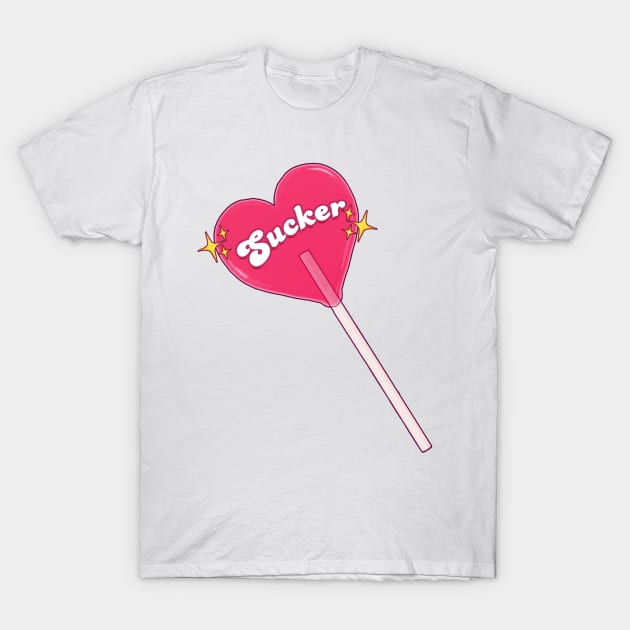 Heart Sucker Lollipop T-Shirt by VelvepeachShop